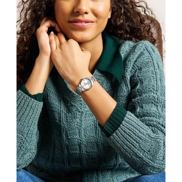 Montre femme Fossil Gilmore ES5419 – cadran argenté bracelet acier inoxydable argenté – vue 4