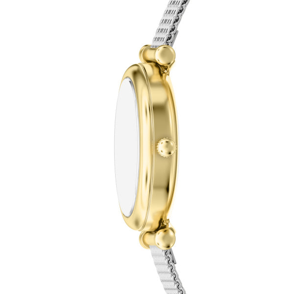 Montre femme Fossil Carlie ES5463 – cadran nacre bracelet acier inoxydable argenté – vue 3