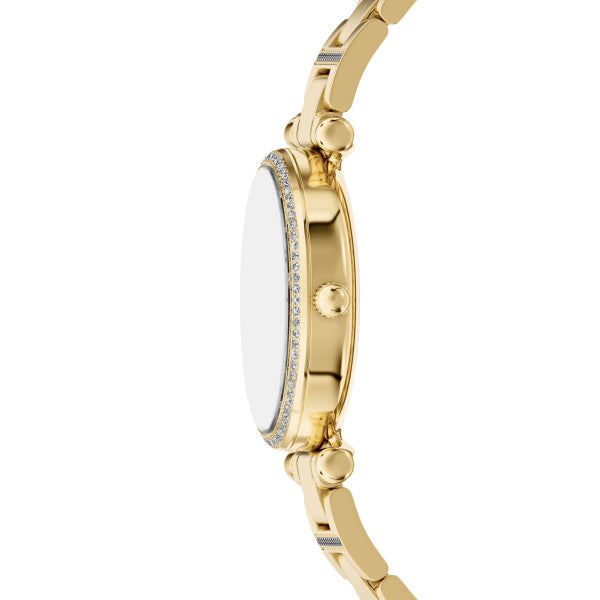 Montre femme Fossil Carlie ES5465 – cadran doré bracelet acier inoxydable doré – vue 3