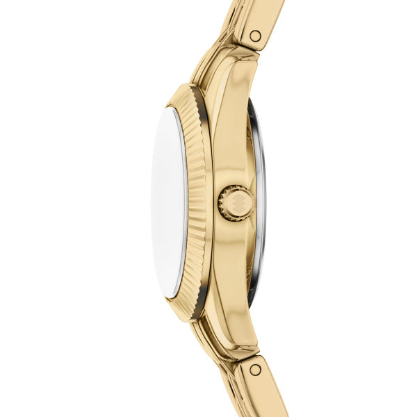 Montre femme Fossil Scarlette ES5474 – cadran doré bracelet acier inoxydable doré – vue 3