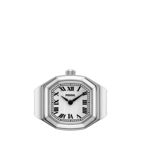 Montre femme Fossil Harlow Watch Ring ES5482 – cadran argenté bracelet acier inoxydable argenté – vue 2