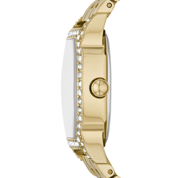 Montre femme Fossil Harlow ES5489 – cadran blanc bracelet acier inoxydable doré – vue 3