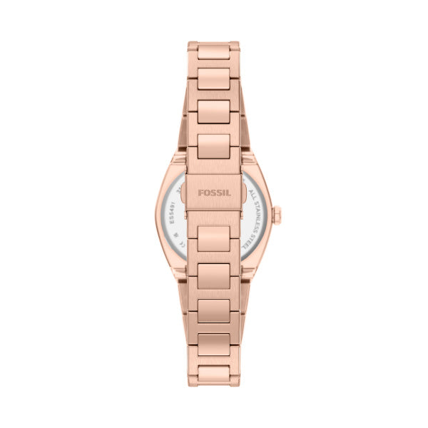Montre femme Fossil Everett ES5491 – cadran doré rose bracelet acier inoxydable doré rose – vue 2