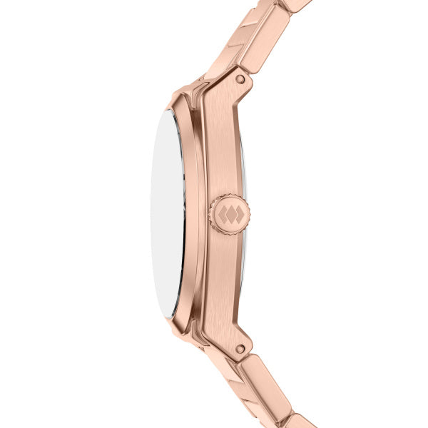 Montre femme Fossil Everett ES5491 – cadran doré rose bracelet acier inoxydable doré rose – vue 3