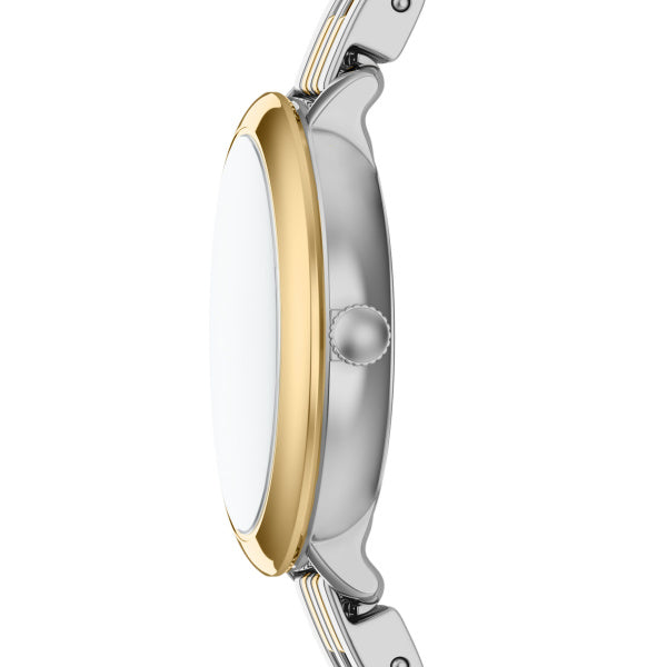 Montre femme Fossil Heidi ES5500 – cadran bicolore bracelet acier inoxydable bicolore – vue 3