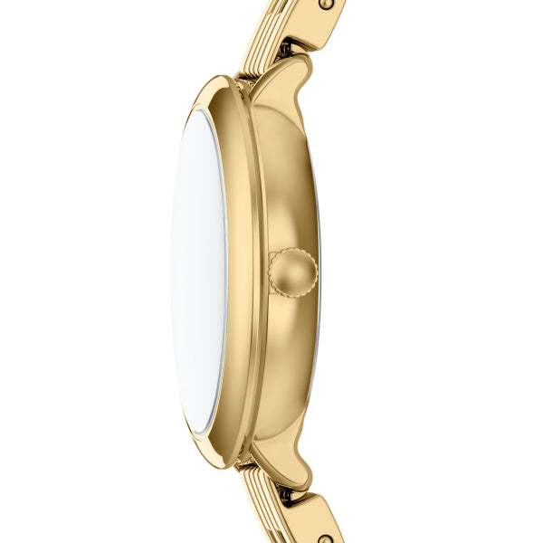 Montre femme Fossil Heidi ES5501 – cadran argenté bracelet acier inoxydable doré – vue 3