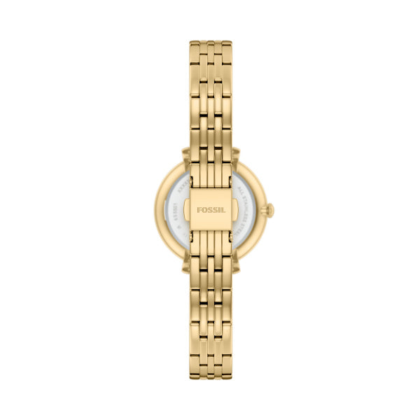 Montre femme Fossil Heidi ES5501 – cadran argenté bracelet acier inoxydable doré – vue 2