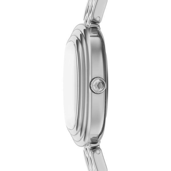 Montre femme Fossil Emerson ES5508 – cadran argenté bracelet acier inoxydable argenté – vue 3