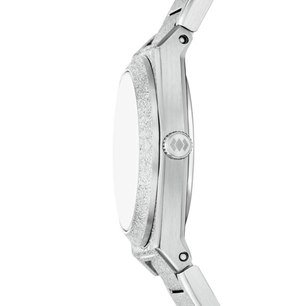 Montre femme Fossil Everett ES5522 – cadran argenté bracelet acier inoxydable argenté – vue 3