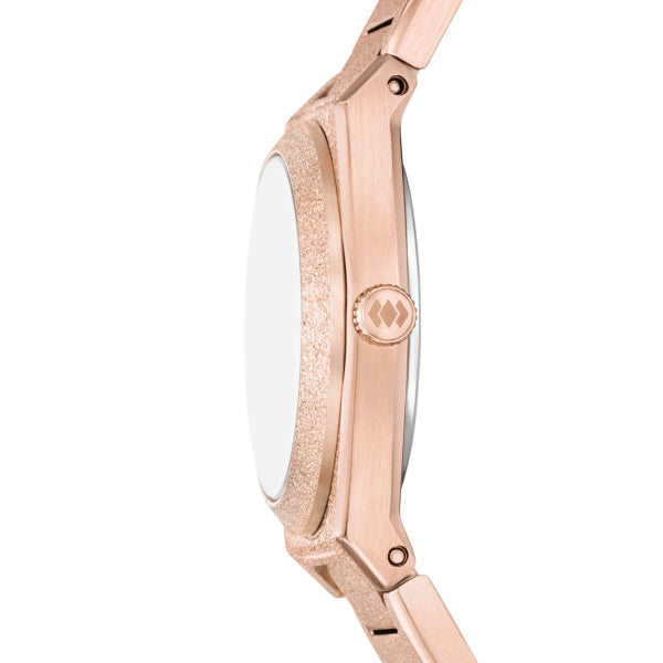 Montre femme Fossil Everett ES5523 – cadran doré rose bracelet acier inoxydable doré rose – vue 3