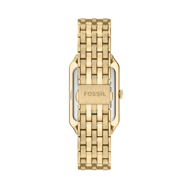 Montre femme Fossil Raquel ES5528 – cadran doré bracelet acier inoxydable doré – vue 2