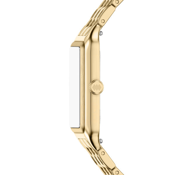 Montre femme Fossil Raquel ES5528 – cadran doré bracelet acier inoxydable doré – vue 3