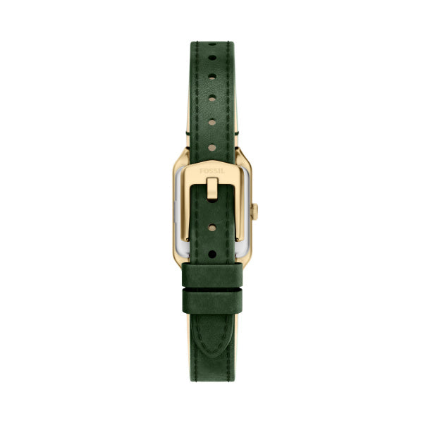 Montre femme Fossil Raquel ES5531 – cadran vert bracelet cuir vert – vue 2