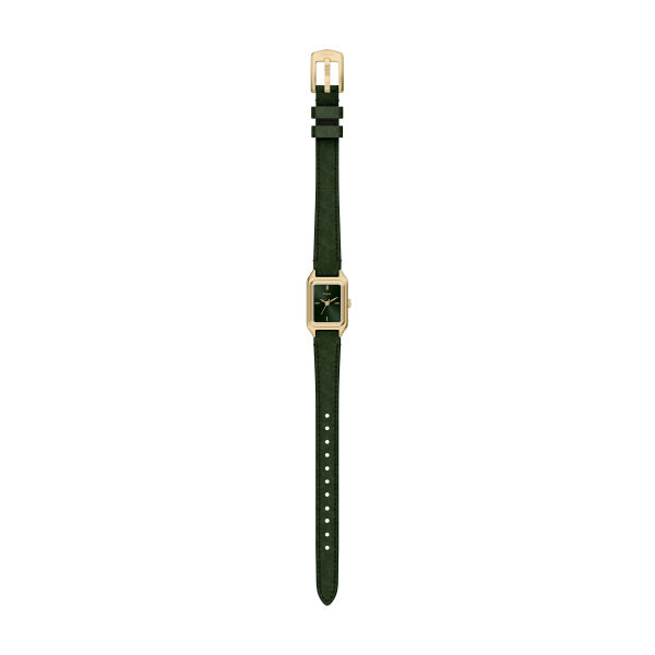 Montre femme Fossil Raquel ES5531 – cadran vert bracelet cuir vert – vue 5