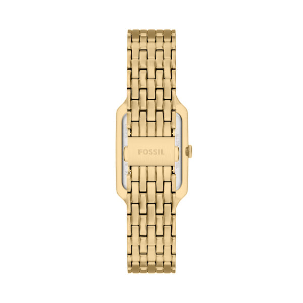 Montre femme Fossil Raquel ES5540 – cadran marron bracelet acier inoxydable doré – vue 2