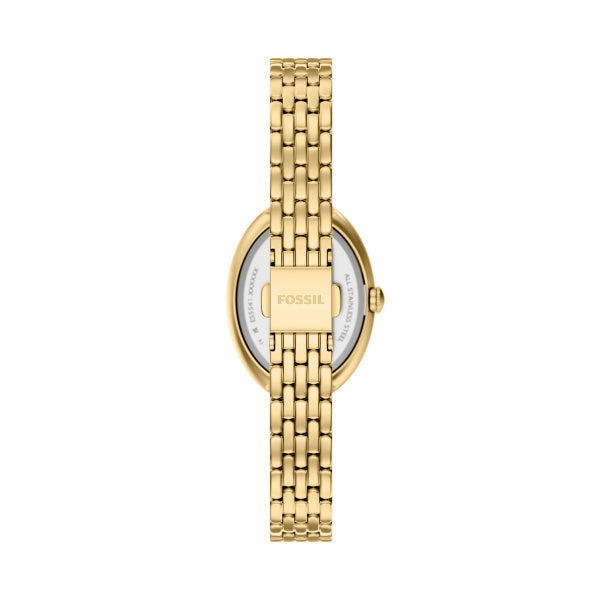 Montre femme Fossil Sloan ES5541 – cadran argenté bracelet acier inoxydable doré – vue 2