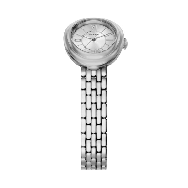 Montre femme Fossil Sloan ES5543 – cadran argenté bracelet acier inoxydable argenté – vue 4