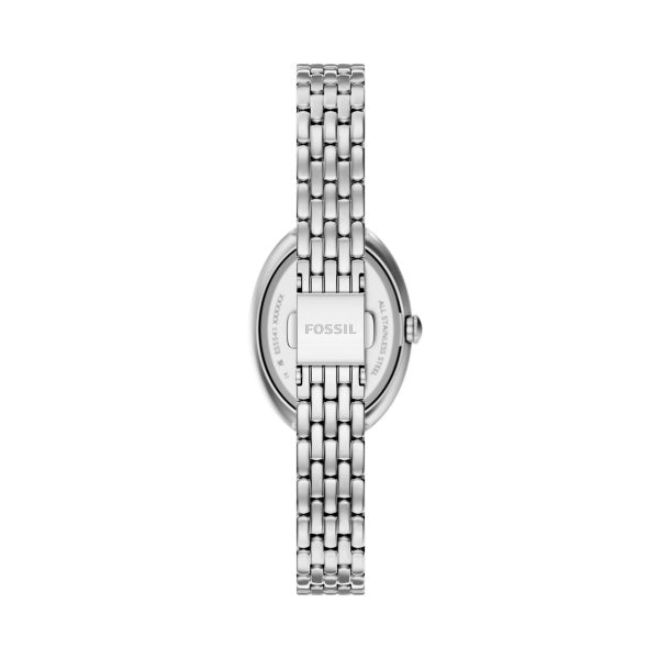 Montre femme Fossil Sloan ES5543 – cadran argenté bracelet acier inoxydable argenté – vue 2