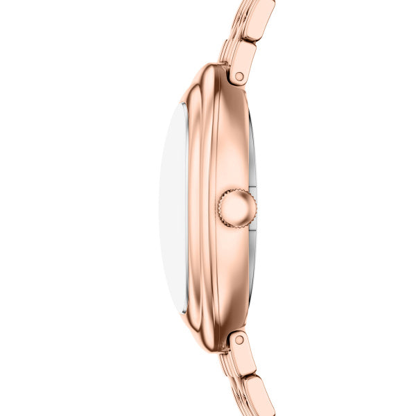 Montre femme Fossil Sloan ES5544 – cadran gris bracelet acier inoxydable doré rose – vue 3