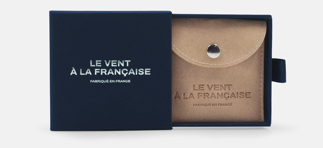 Cercle Plat Martelé - Plaqué Or - Noir - Le Vent à la Française