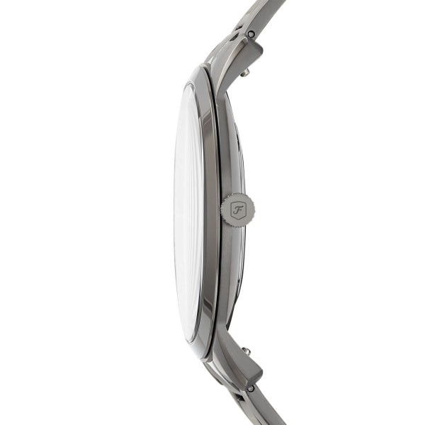Montre homme Fossil Color Undertones FS5459 – cadran gris bracelet acier inoxydable anthracite – vue 4