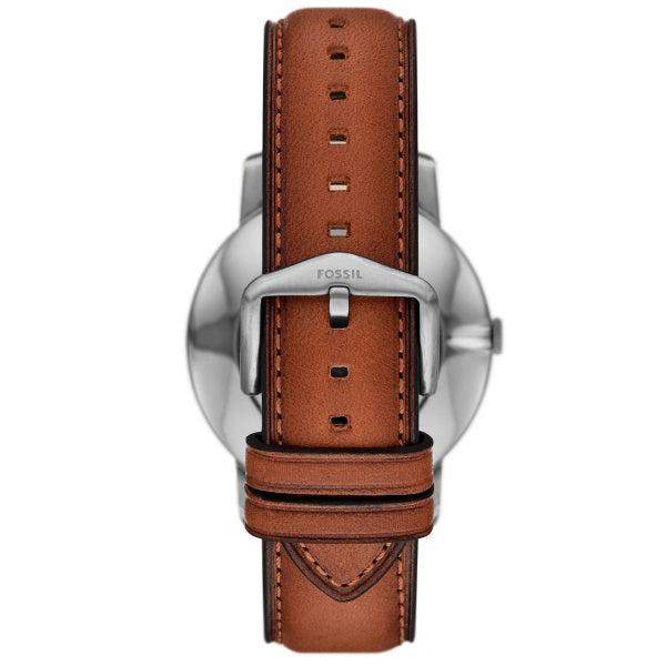 Montre homme Fossil Minimalist FS6094 – cadran vert bracelet cuir marron – vue 4