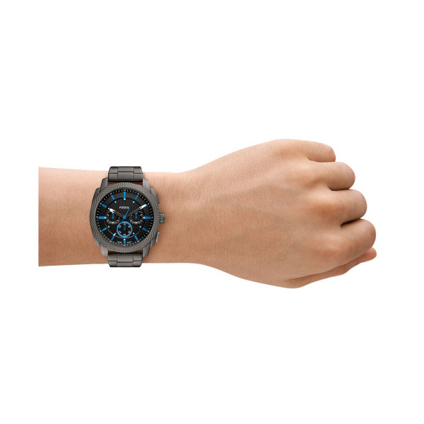 Montre homme Fossil Machine FS6098 – cadran noir bracelet acier inoxydable anthracite – vue 5