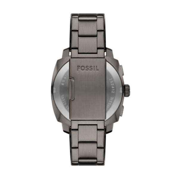 Montre homme Fossil Machine FS6098 – cadran noir bracelet acier inoxydable anthracite – vue 2