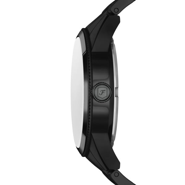 Montre homme Fossil Pearson FS6135 – cadran noir bracelet acier inoxydable noir – vue 3