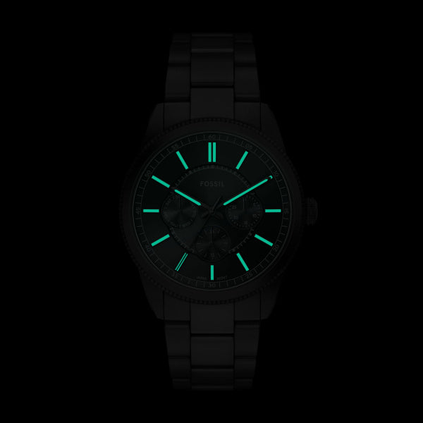 Montre homme Fossil Pearson FS6135 – cadran noir bracelet acier inoxydable noir – vue 5