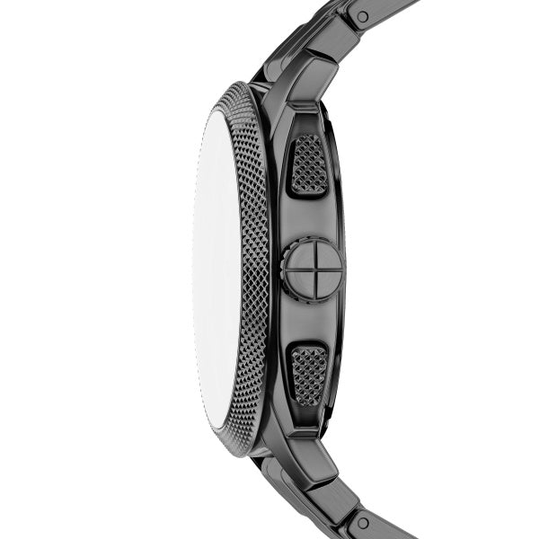 Montre homme Fossil Machine FS6160 – cadran gris bracelet acier inoxydable anthracite – vue 3