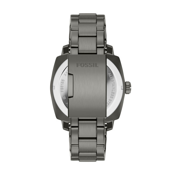 Montre homme Fossil Machine FS6185 – cadran noir bracelet acier inoxydable anthracite – vue 2