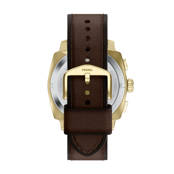 Montre homme Fossil Machine FS6188 – cadran marron bracelet cuir marron – vue 2