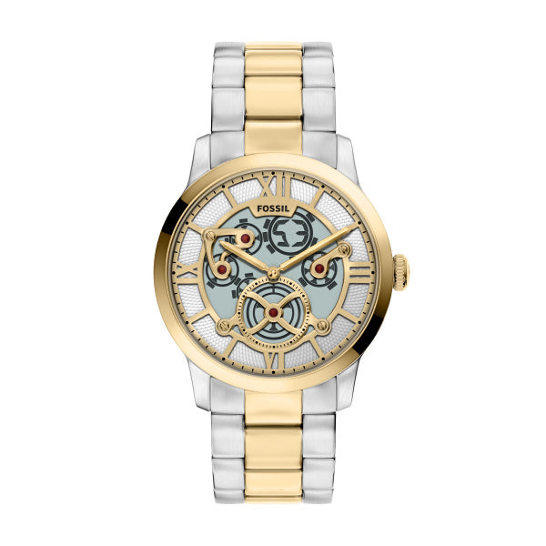 Montre connectée homme Fossil Townsman FS6193 – cadran bicolore bracelet acier inoxydable bicolore – vue de face