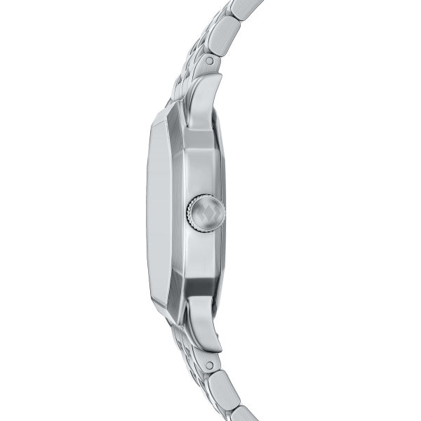 Montre homme Fossil Harlow FS6211 – cadran crème bracelet acier argenté – vue 3