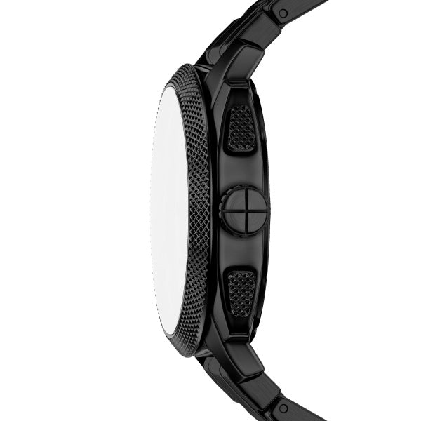 Montre homme Fossil Machine FS6222 – cadran noir bracelet acier noir – vue 3