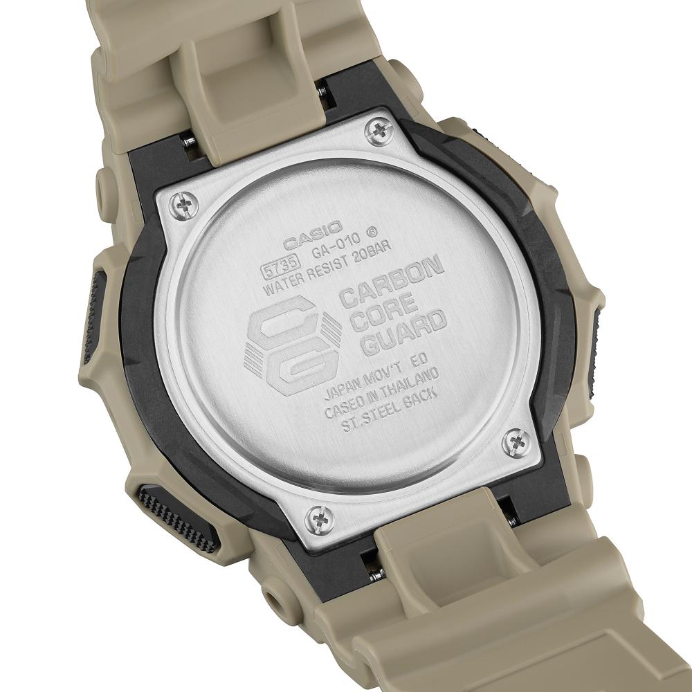 Collection G-Shock - GA-010-5AER - Montre Casio – grand boîtier marron, bracelet en résine bio marron – vue 8