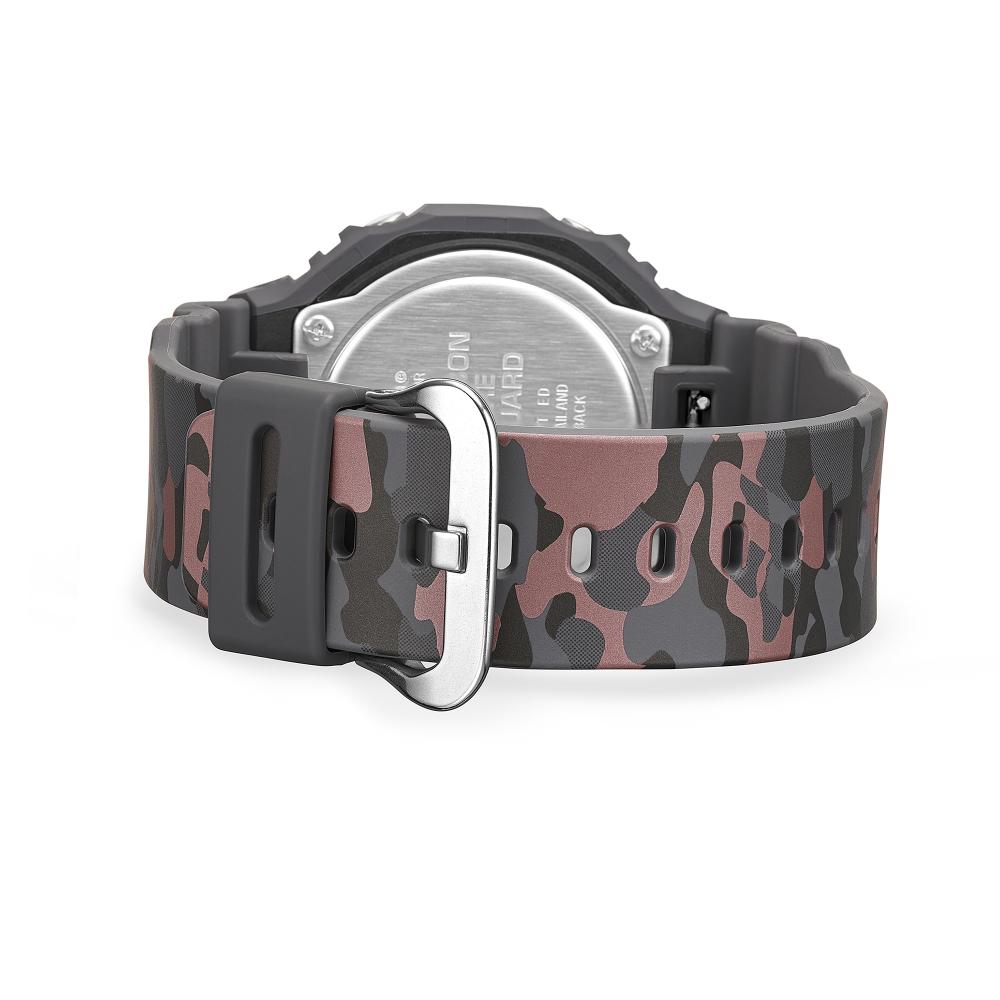 Collection G-Shock - GA-2100CM-8AER - Montre Casio – boîtier à motif camouflage gris, bracelet en résine bio grise – vue 6