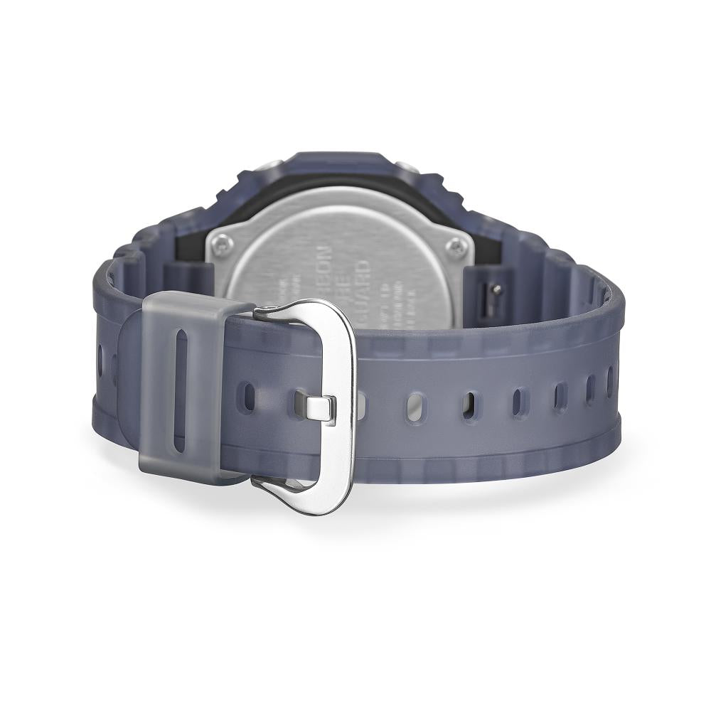 Collection G-Shock - GA-2100K-2AER - Montre Casio – boîtier en carbone et résine bleu translucide mat, cadran noir laqué, bracelet en résine bleu translucide – vue 6
