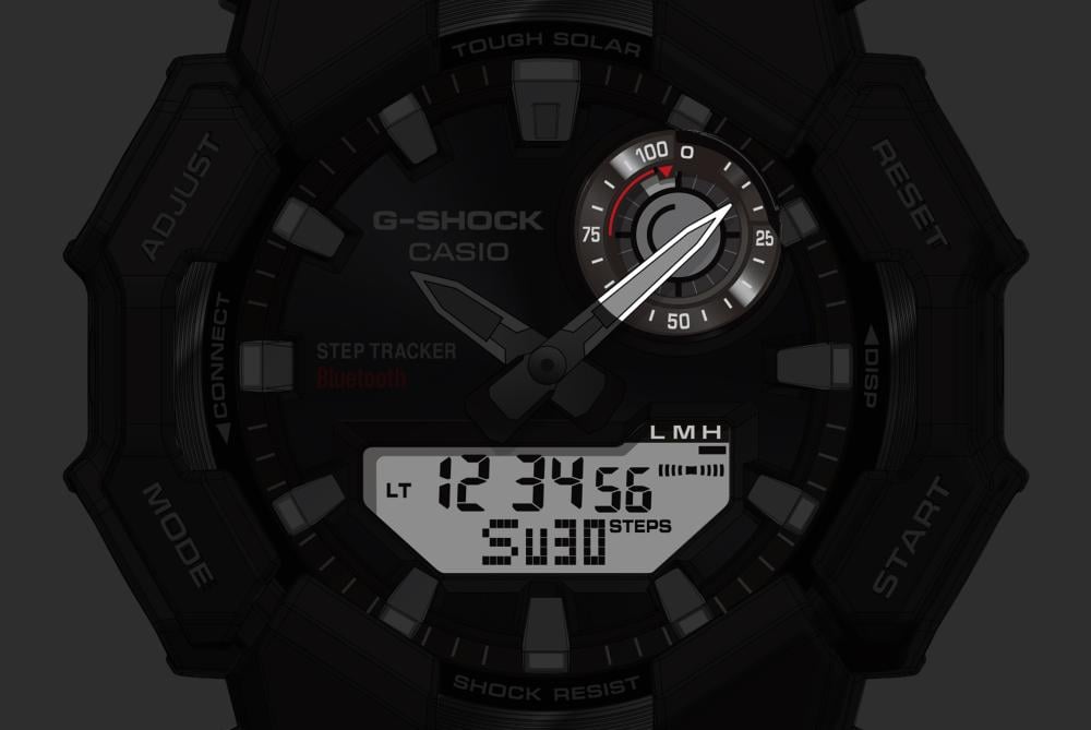 Collection G-Shock - GA-B010-3AER - Montre Casio – grand boîtier vert en carbone bio et résine bio, bracelet en résine bio verte – vue 3