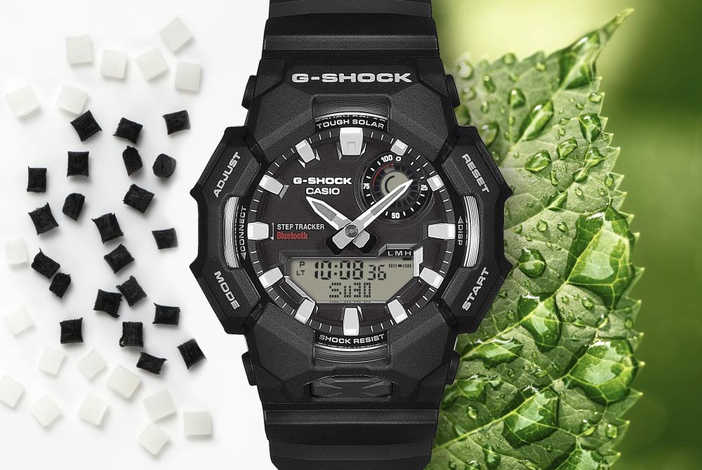 Collection G-Shock - GA-B010-1AER - Montre Casio – grand boîtier noir en carbone bio et résine bio, bracelet en résine bio noire – vue 6
