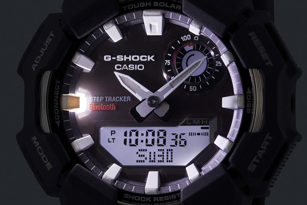 Collection G-Shock - GA-B010-1AER - Montre Casio – grand boîtier noir en carbone bio et résine bio, bracelet en résine bio noire – vue 8