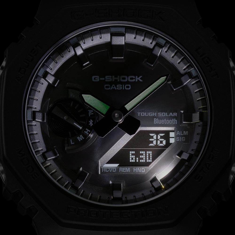 Collection G-Shock - GA-B2100-1A1ER - Montre Casio – boîtier octogonal et bracelet en résine noirs – vue 6