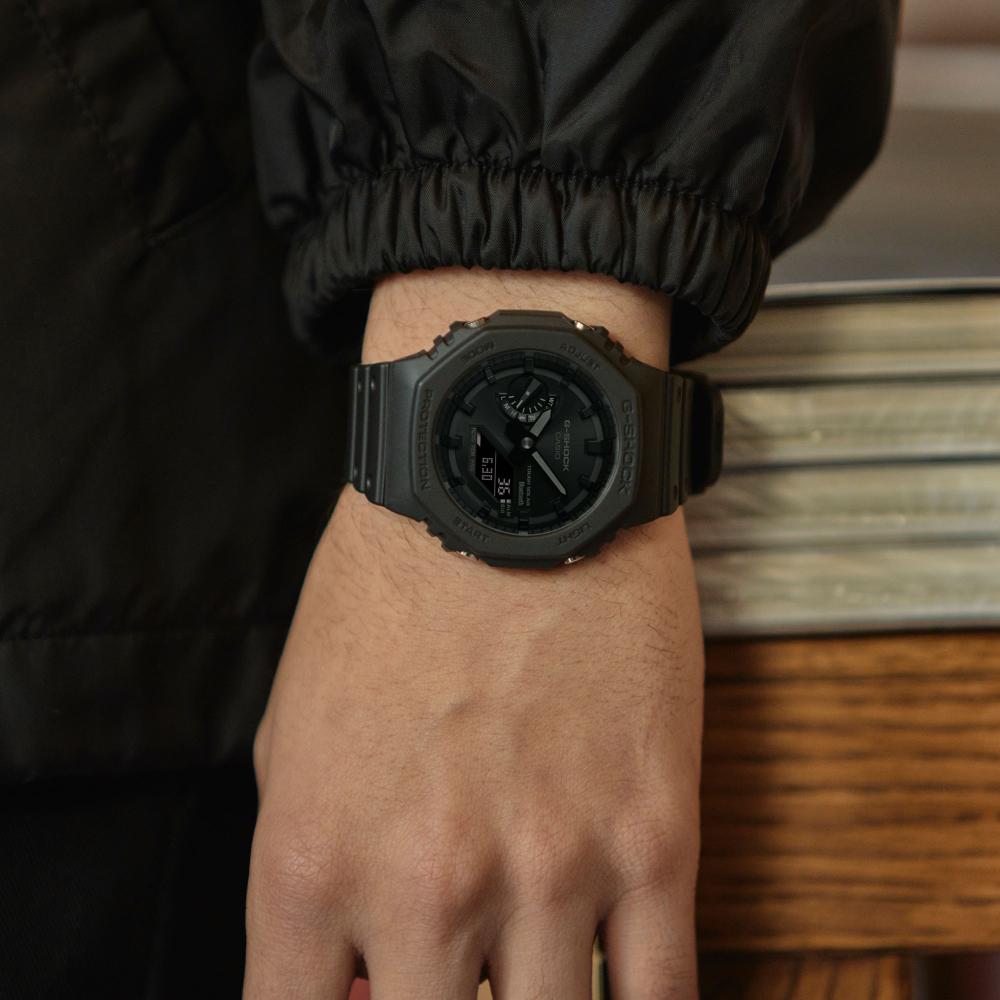 Collection G-Shock - GA-B2100-1A1ER - Montre Casio – boîtier octogonal et bracelet en résine noirs – vue 7