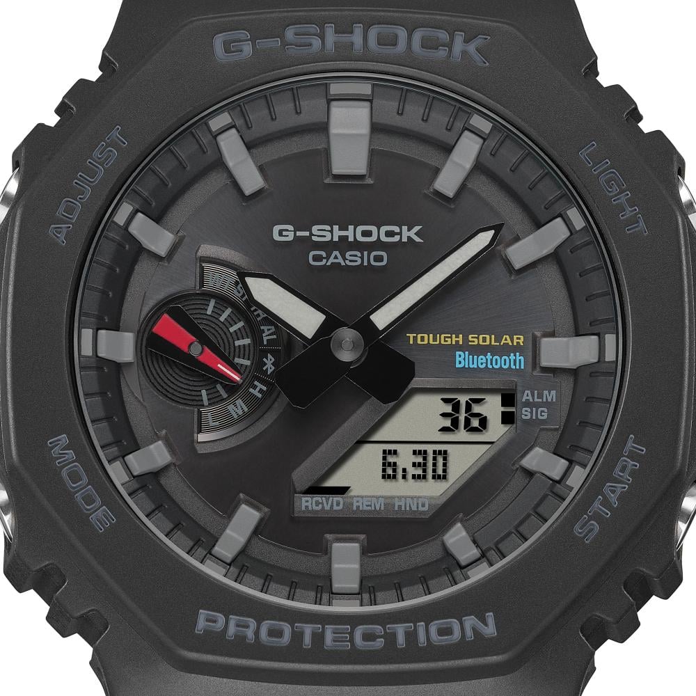 Collection G-Shock - GA-B2100-1AER - Montre Casio – boîtier octogonal en carbone et résine noir, bracelet en résine noire – vue 6