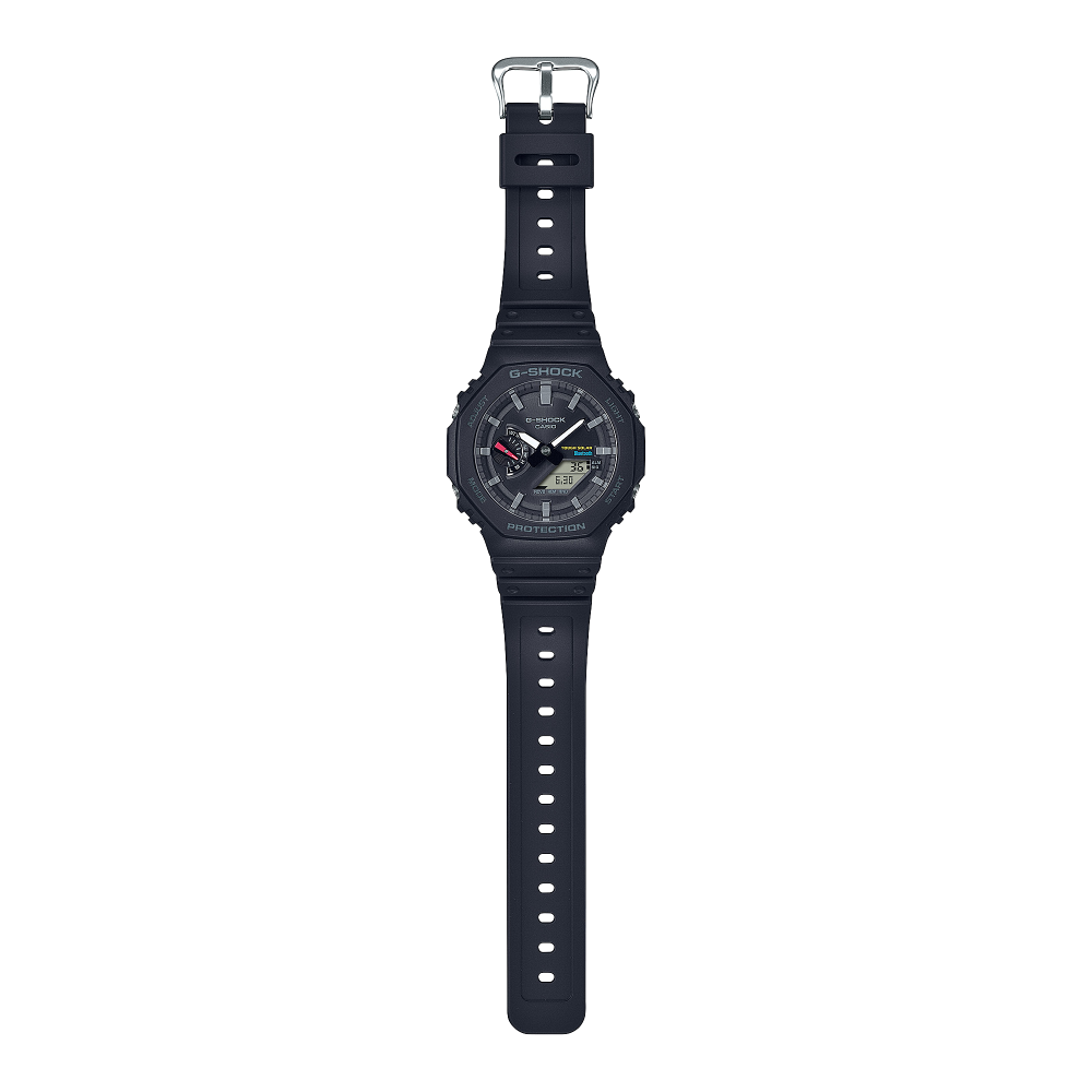 Collection G-Shock - GA-B2100-1AER - Montre Casio – boîtier octogonal en carbone et résine noir, bracelet en résine noire – vue 2