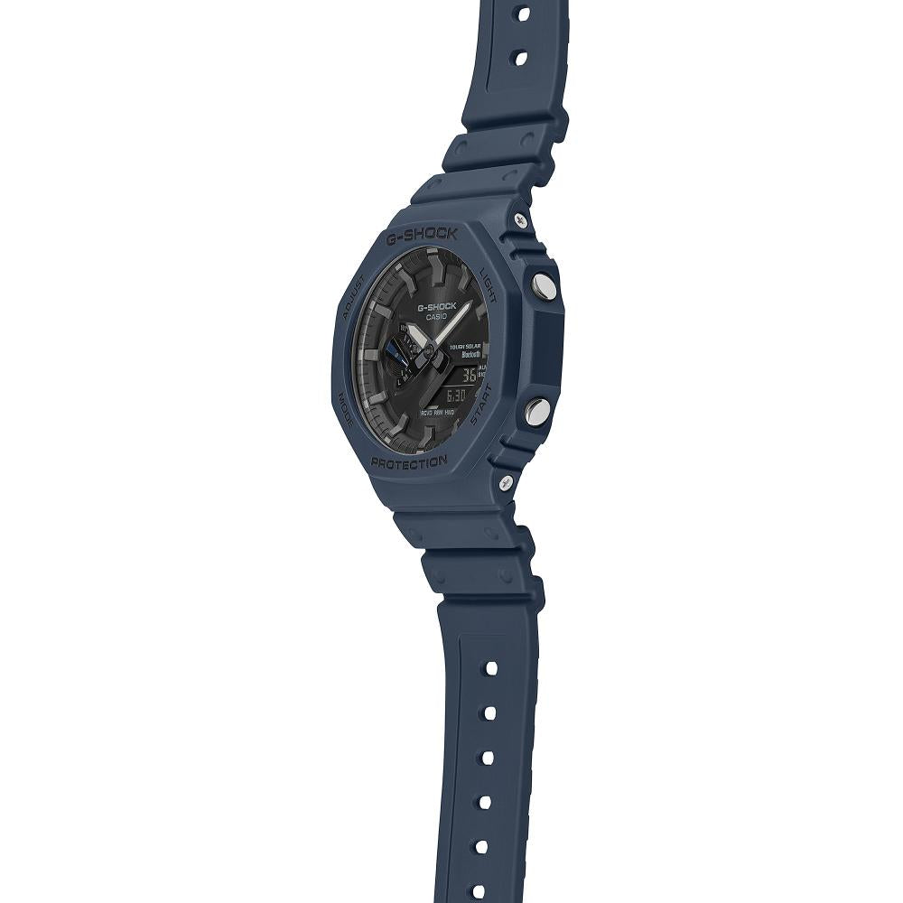 Collection G-Shock - GA-B2100-2AER - Montre Casio – boîtier octogonal bleu, bracelet en résine bleue – vue 6