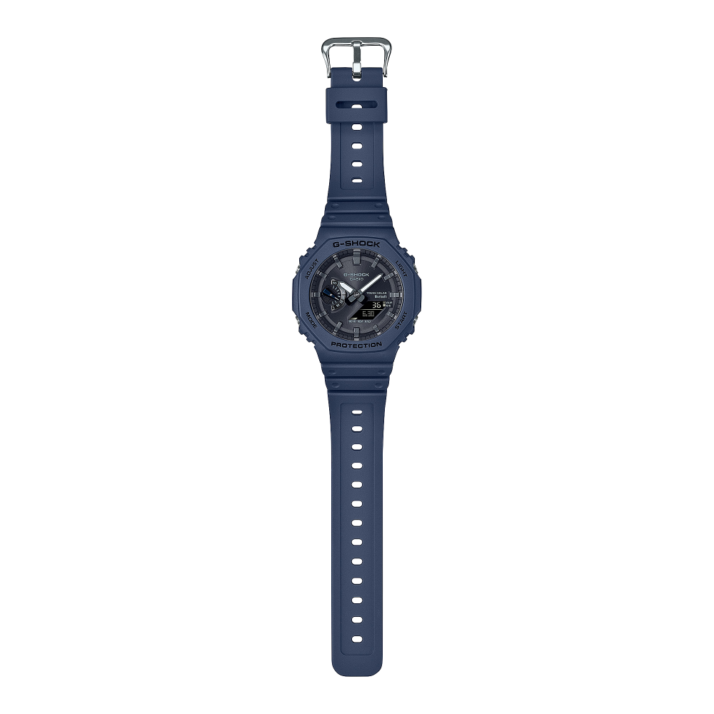 Collection G-Shock - GA-B2100-2AER - Montre Casio – boîtier octogonal bleu, bracelet en résine bleue – vue 3