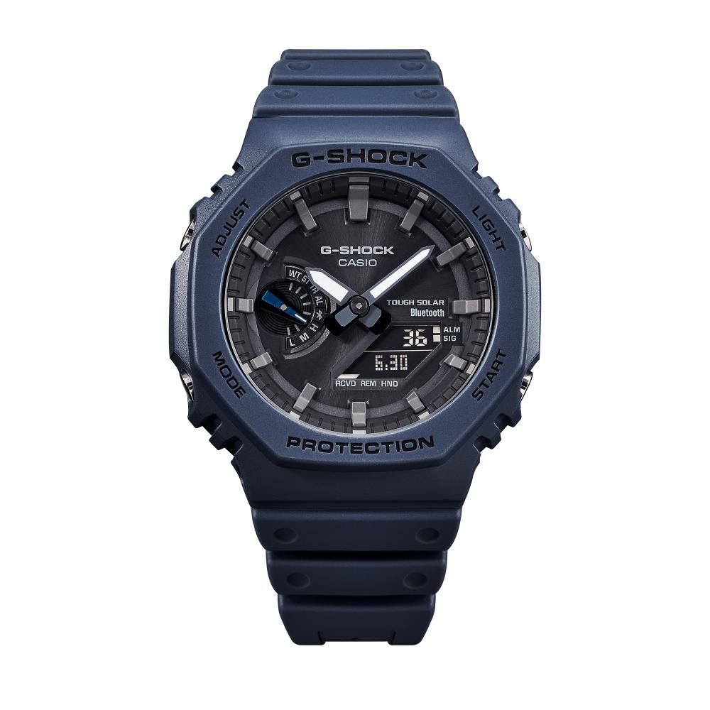 Collection G-Shock - GA-B2100-2AER - Montre Casio – boîtier octogonal bleu, bracelet en résine bleue – vue 8