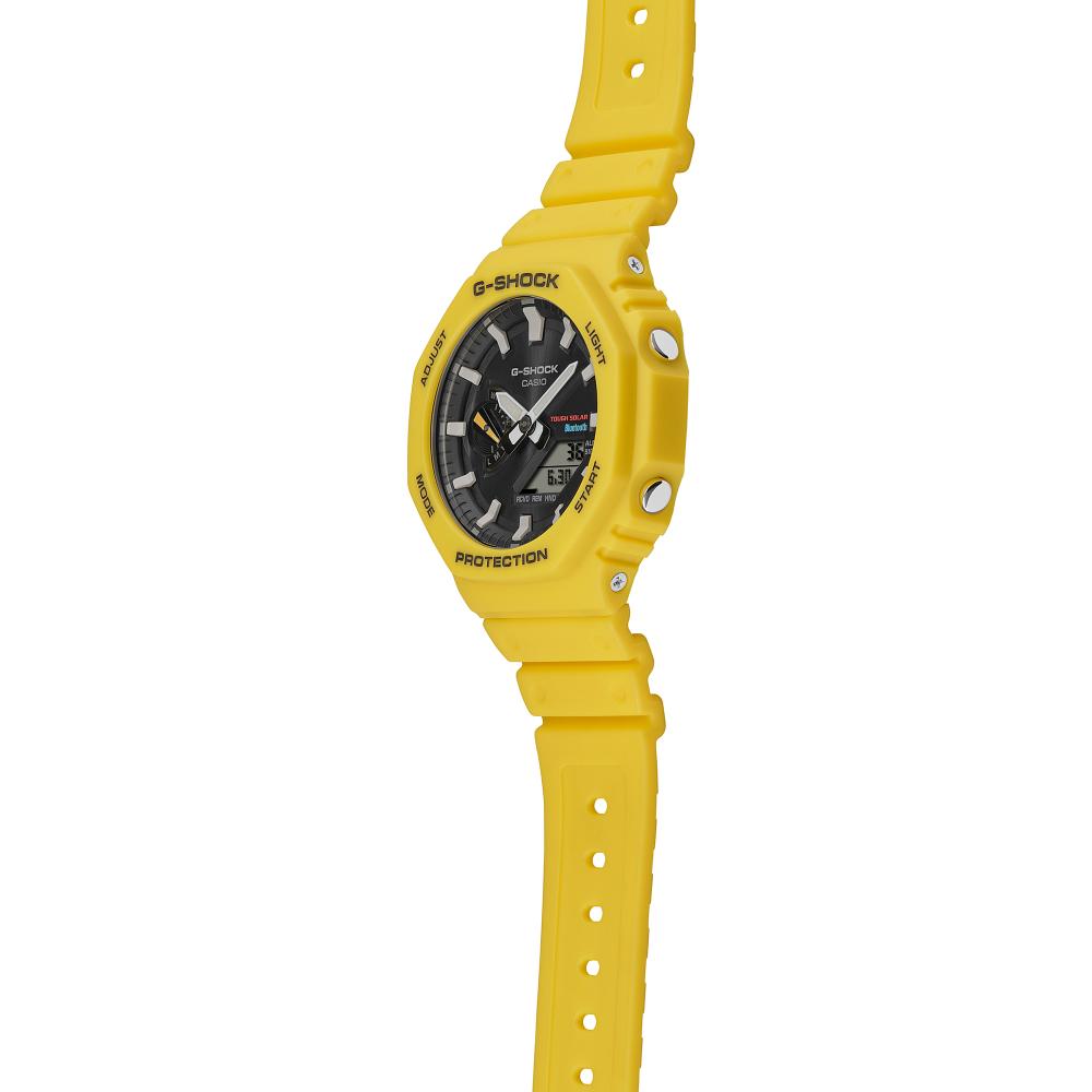 Collection G-Shock - GA-B2100C-9AER - Montre Casio – boîtier octogonal et bracelet en résine jaunes – vue 5